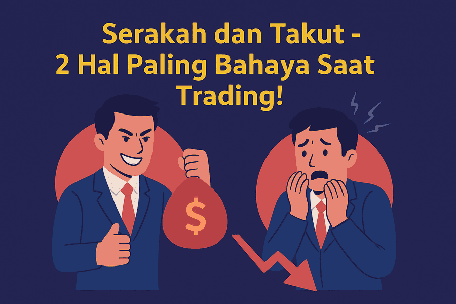 Serakah dan rasa takut - hal berbahaya dalam trading