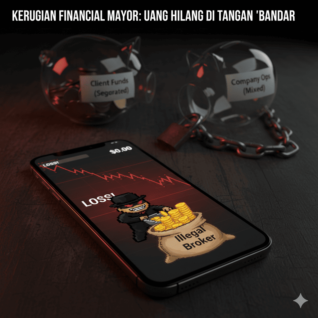 Kerugian financial broker ilegal
