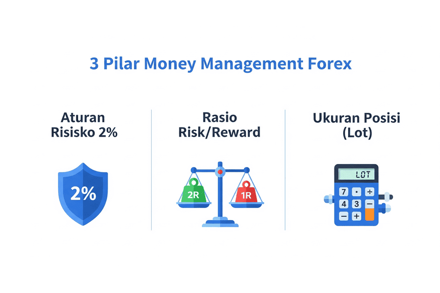3 pilar money management trading