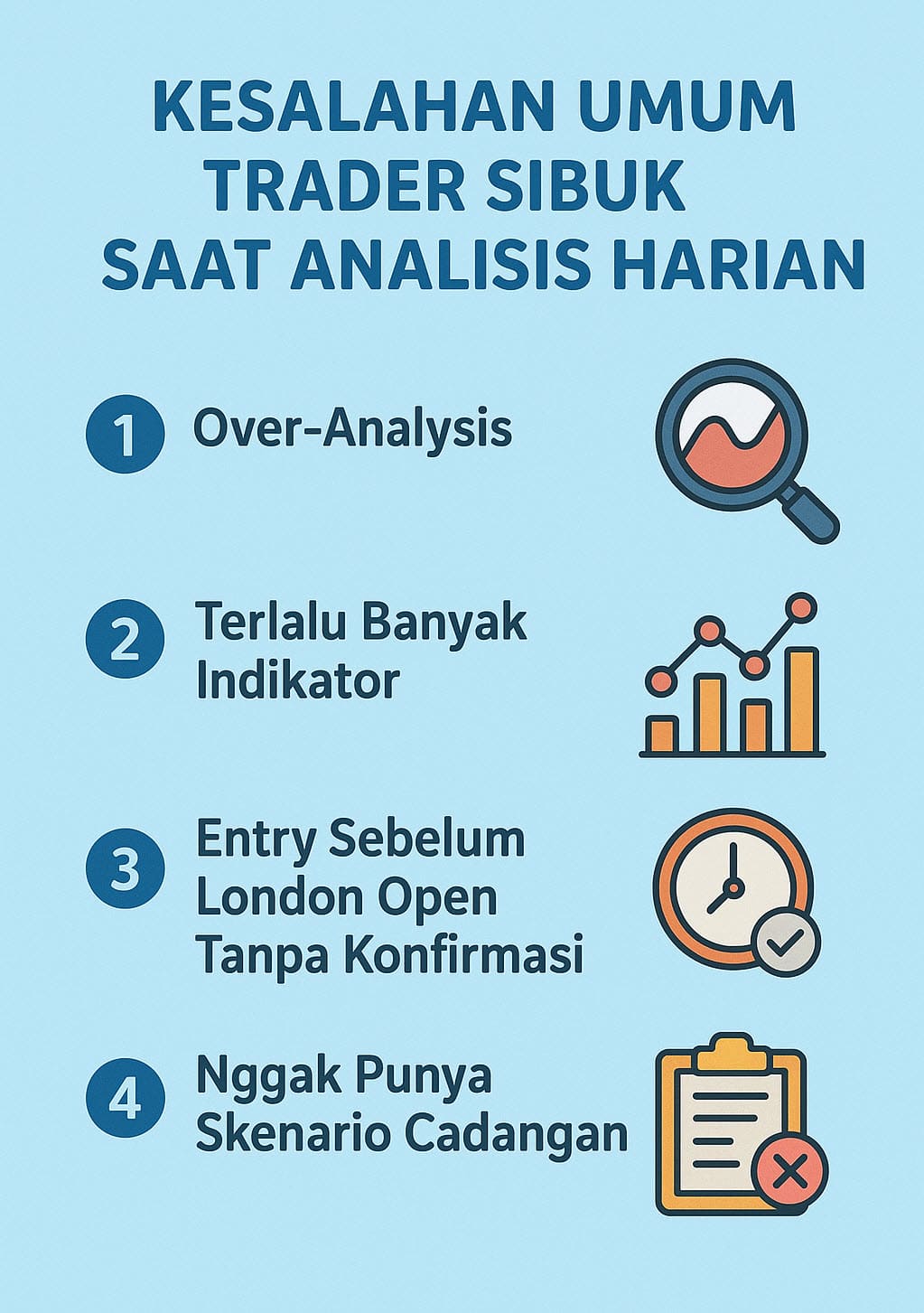 Kesalahan umum analisa forex