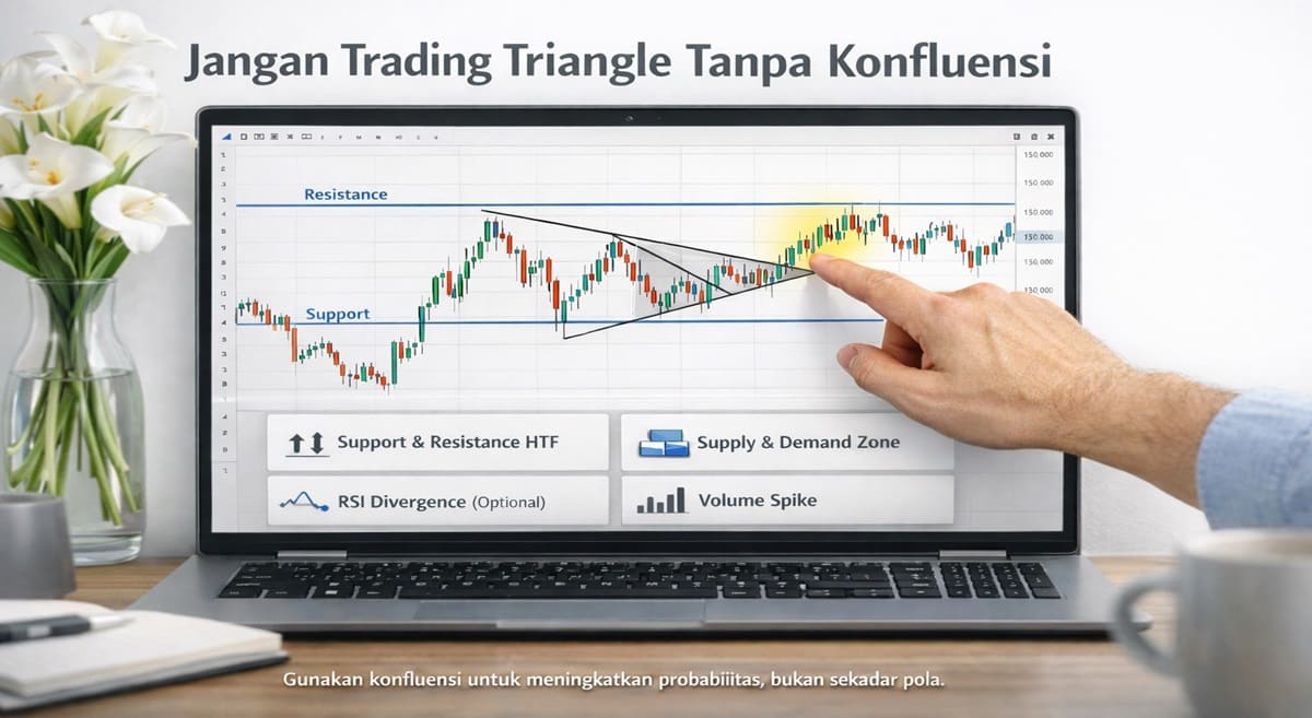 Jangan trading triangle tanpa ini!