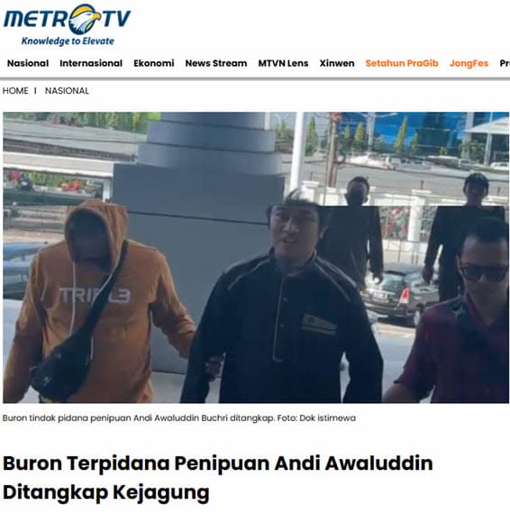 Penipuan Forex Andi Awaludin