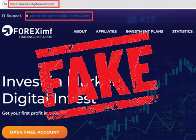 Penipuan forex website palsu