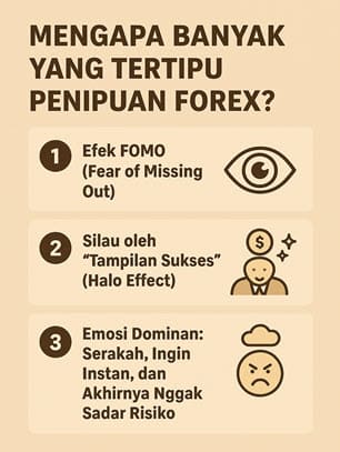 Penyebab Penipuan Forex