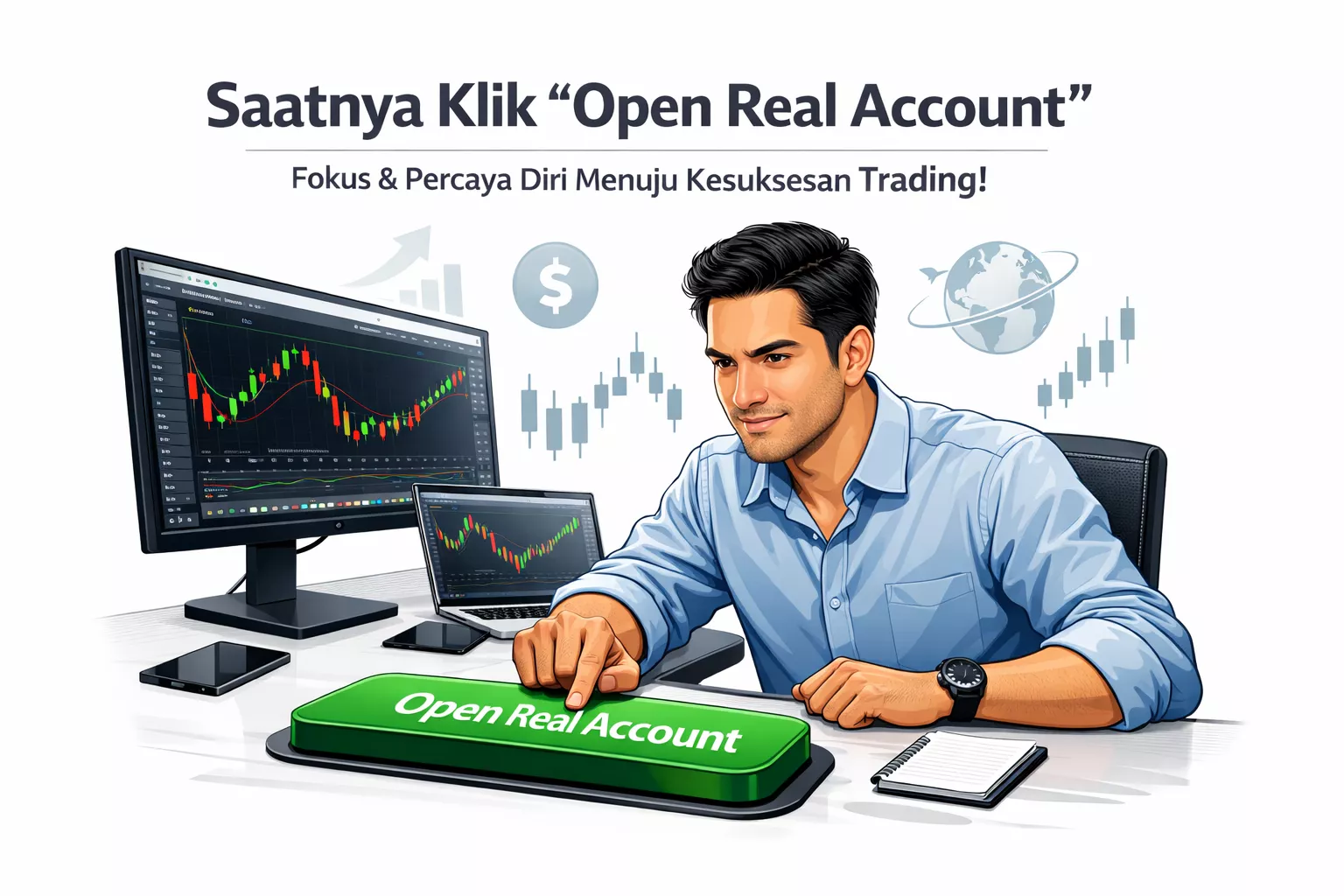 Kapan waktu tepat pindaj ke akun real