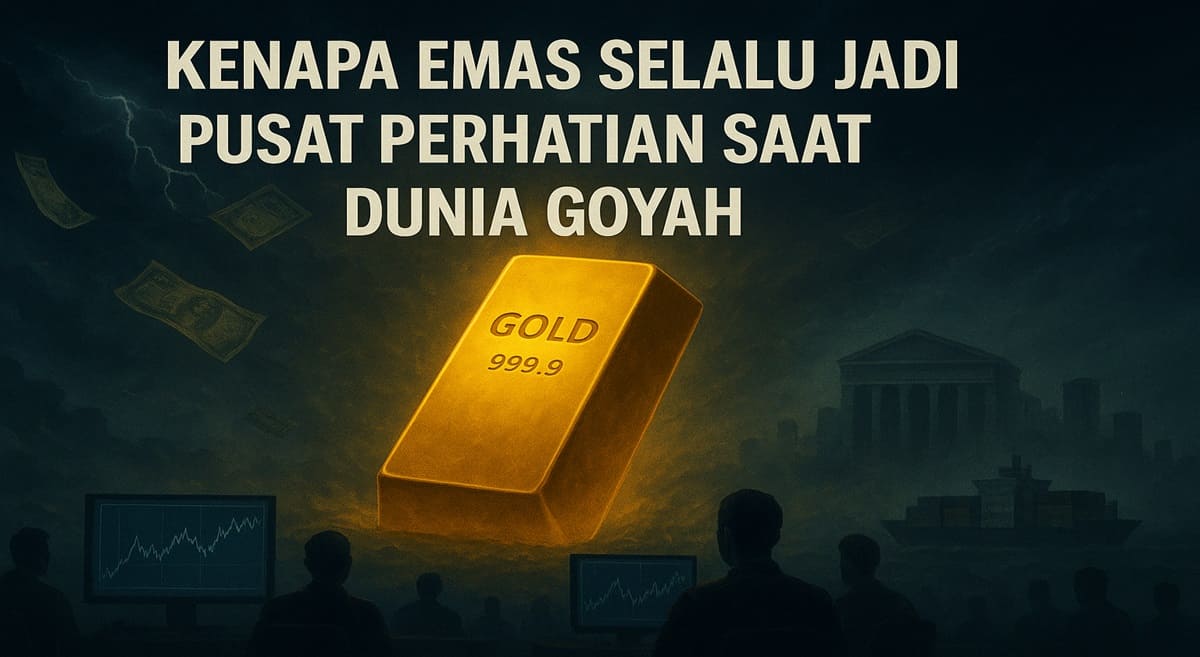 Kenapa emas selalu jadi pusat perhatian saat ekonomi dunia goyah