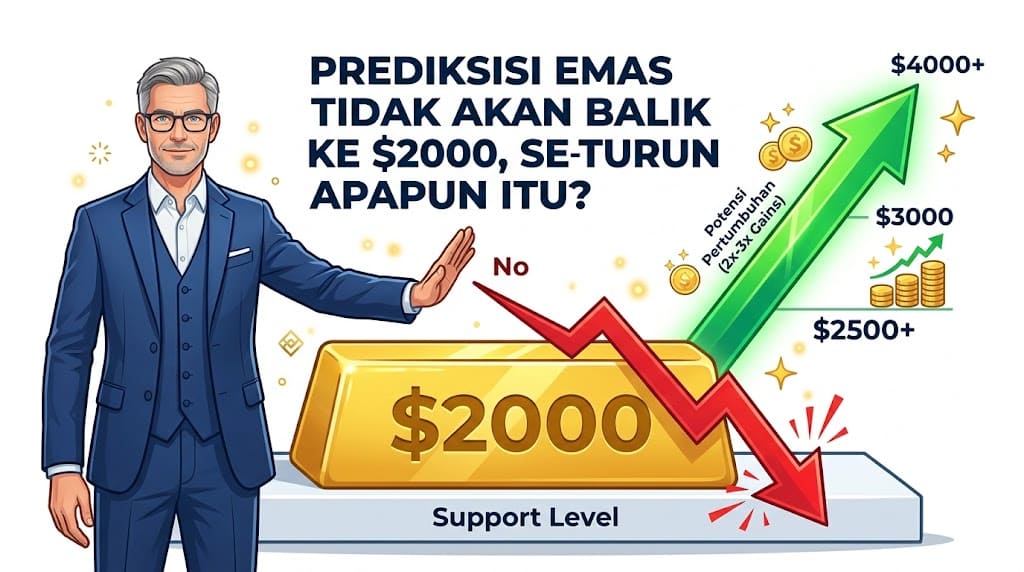 prediksi harga emas turun hingga $2000
