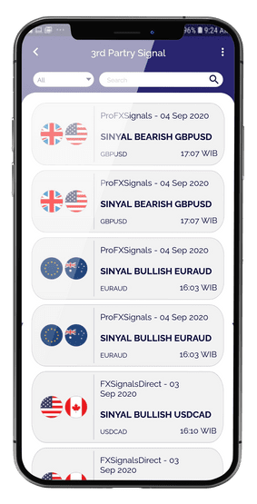 Aplikasi Trading QuickPro App - 3rd Party Signal